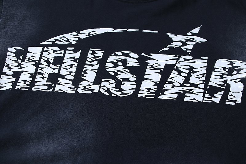 HS Washed Black Face Graphic T-Shirt ¡ª detail