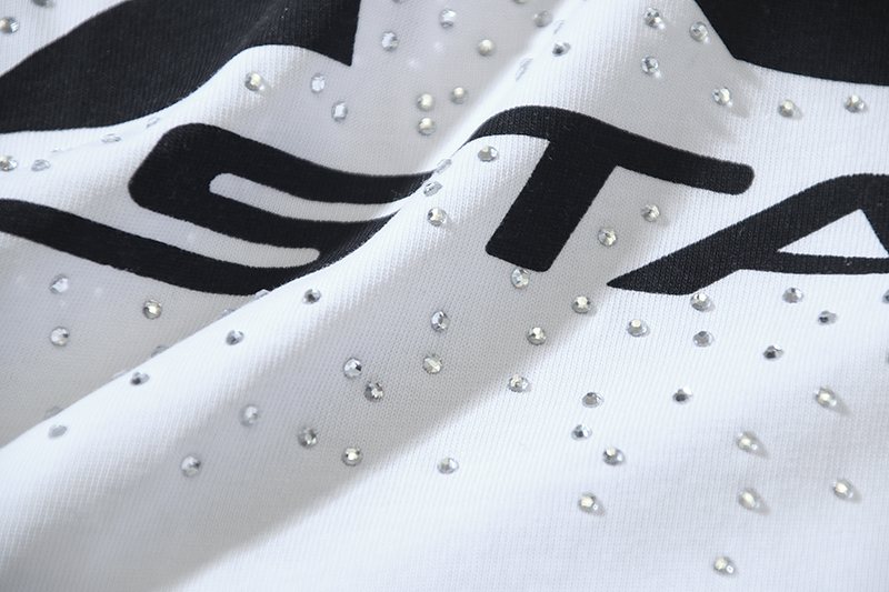 HS Rhinestone Flame Graphic T-Shirt ¡ª detail