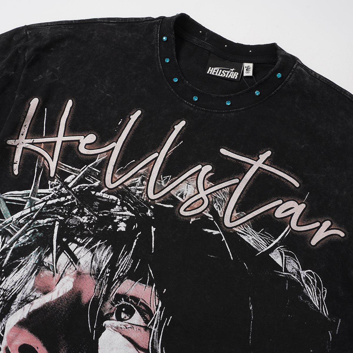 HS Records Face Graphic T-Shirt ¡ª detail