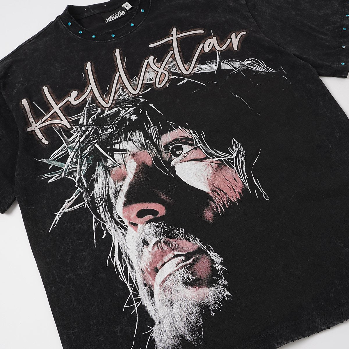 HS Records Face Graphic T-Shirt ¡ª detail