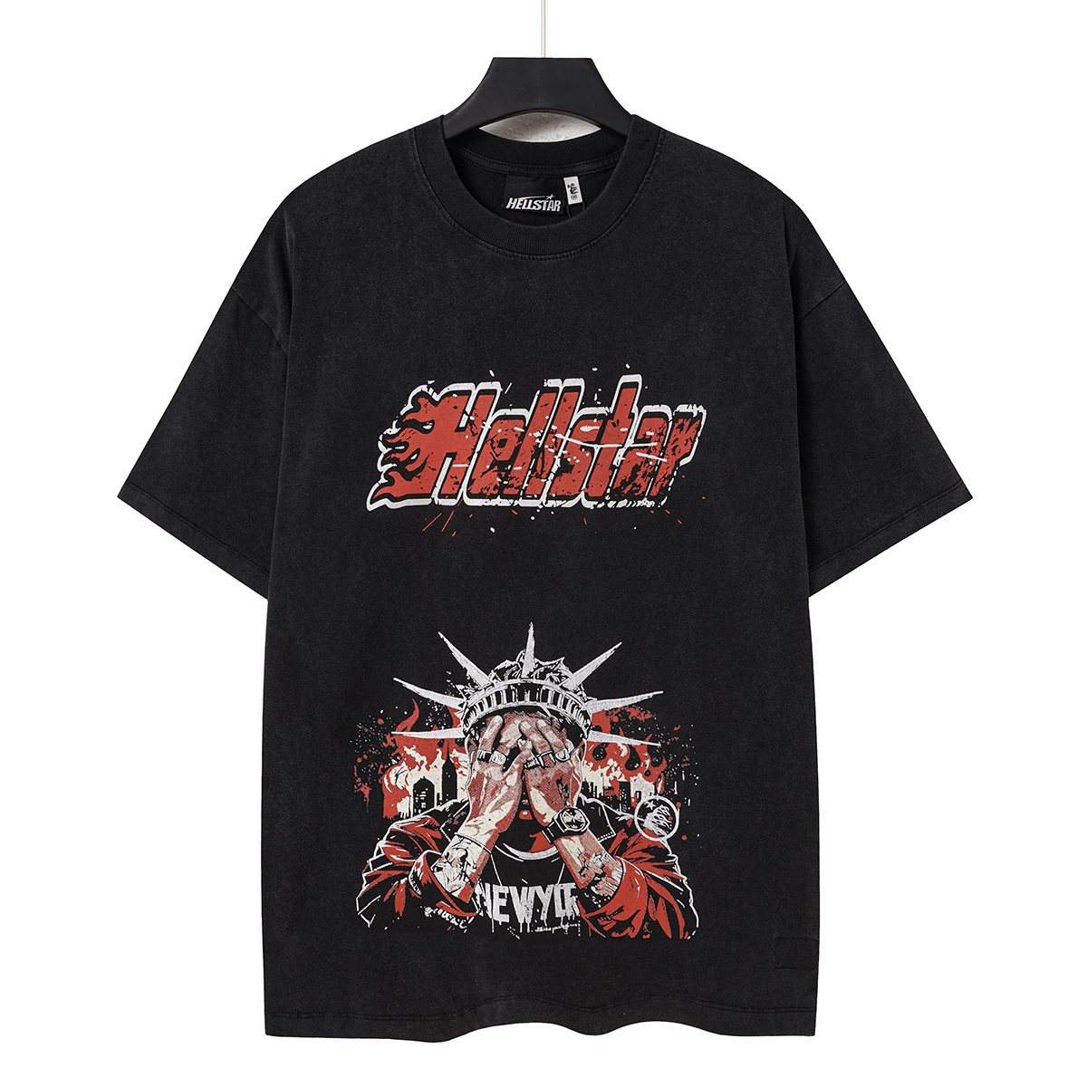 HS Washed Black Front & Back Graphic T-Shirt ¡ª hero