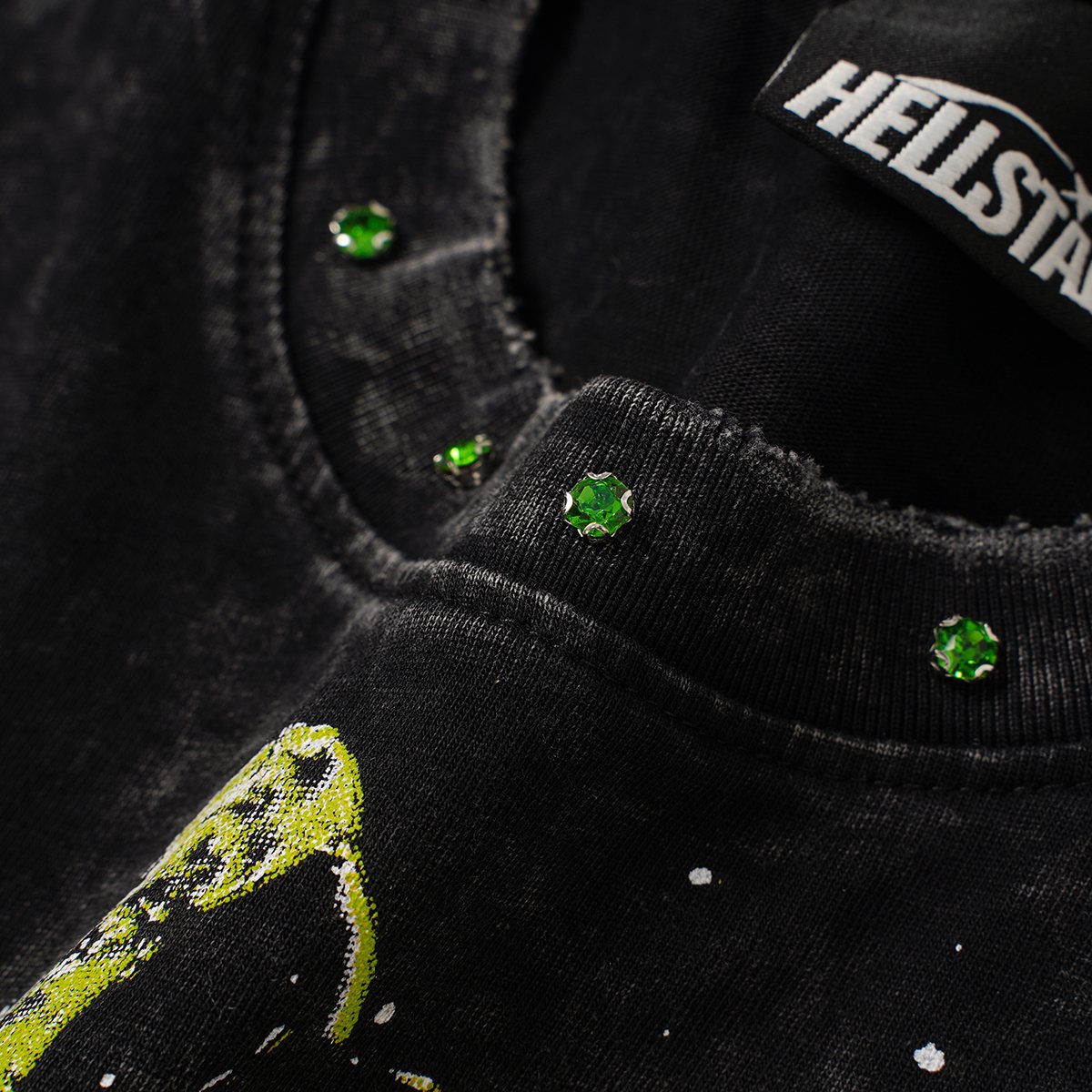 HS Made in the South Washed Black Graphic T-Shirt ¡ª neck_label