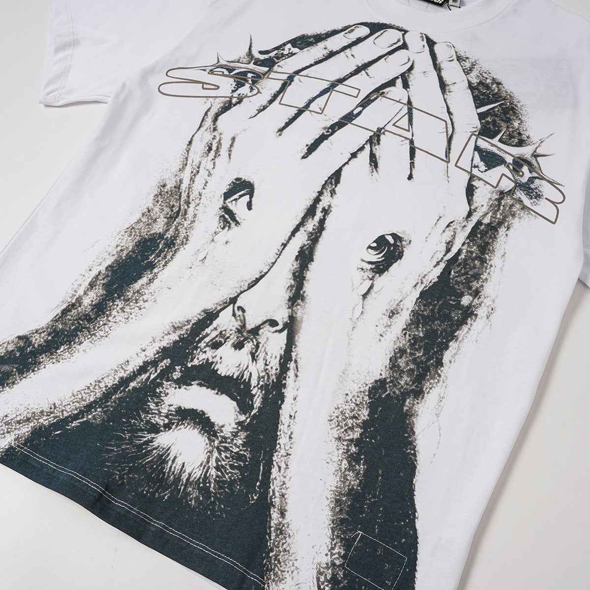 HS Religious Slogan Graphic T-Shirt ¡ª detail