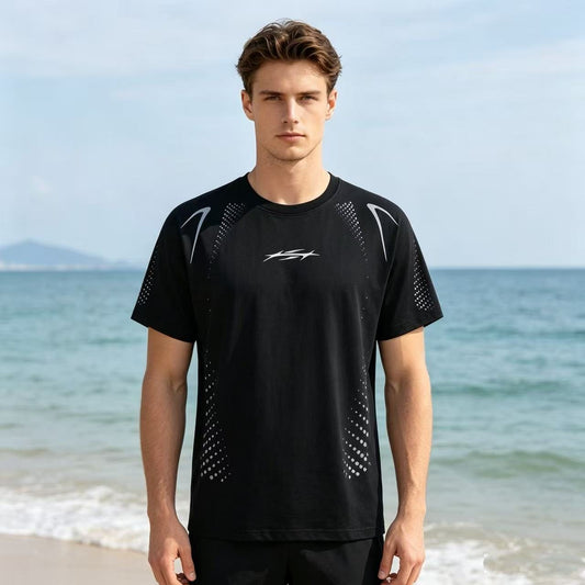 HS Shoulder Graphic Dot Detail T-Shirt ¡ª hero