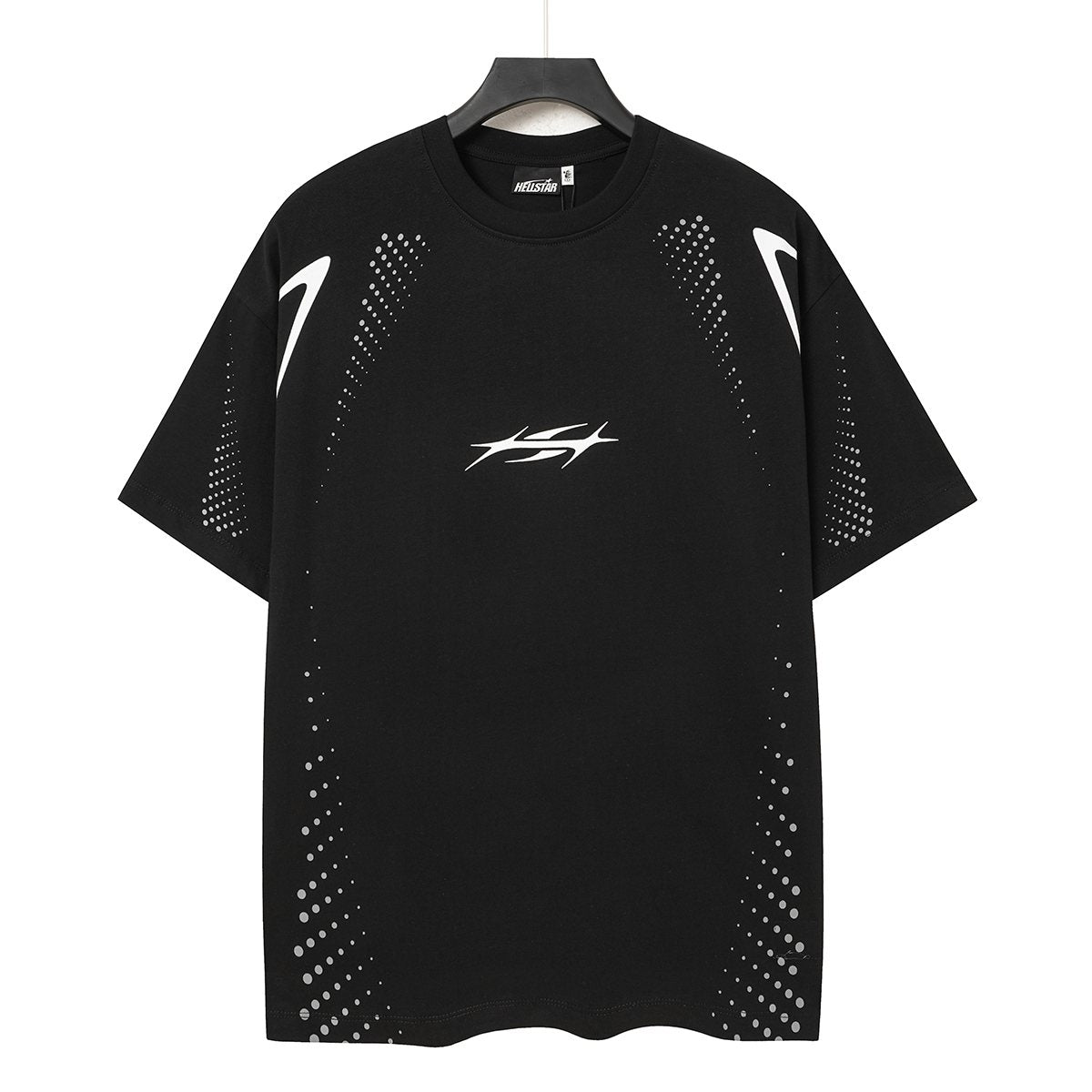 HS Shoulder Graphic Dot Detail T-Shirt ¡ª front