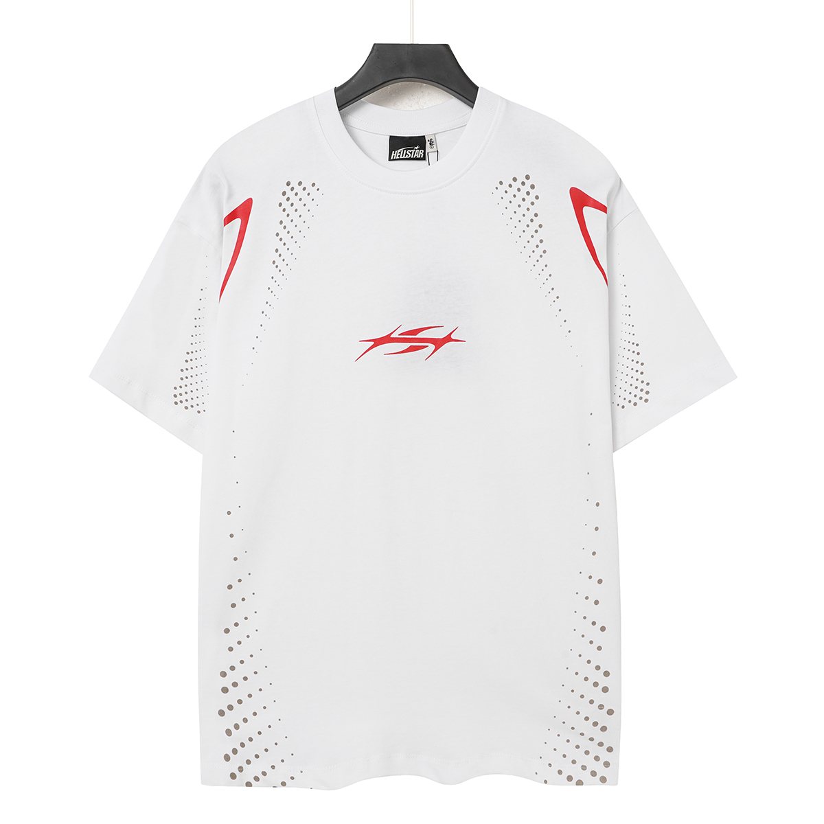 HS Shoulder Graphic Dot Detail T-Shirt ¡ª front