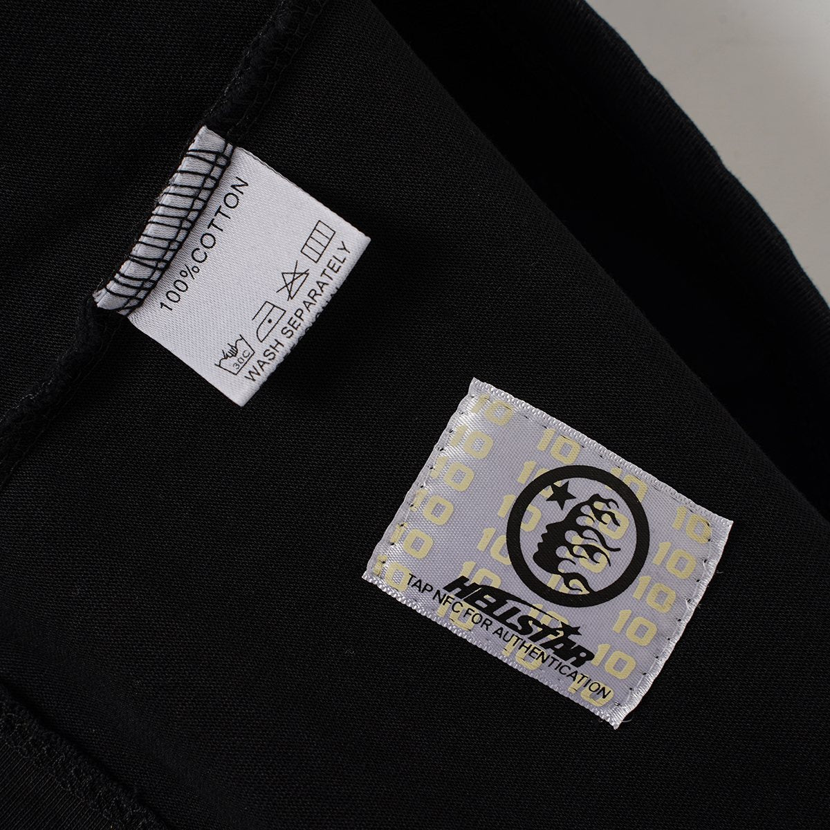 HS Washed Black Star Graphic T-Shirt ¡ª neck_label
