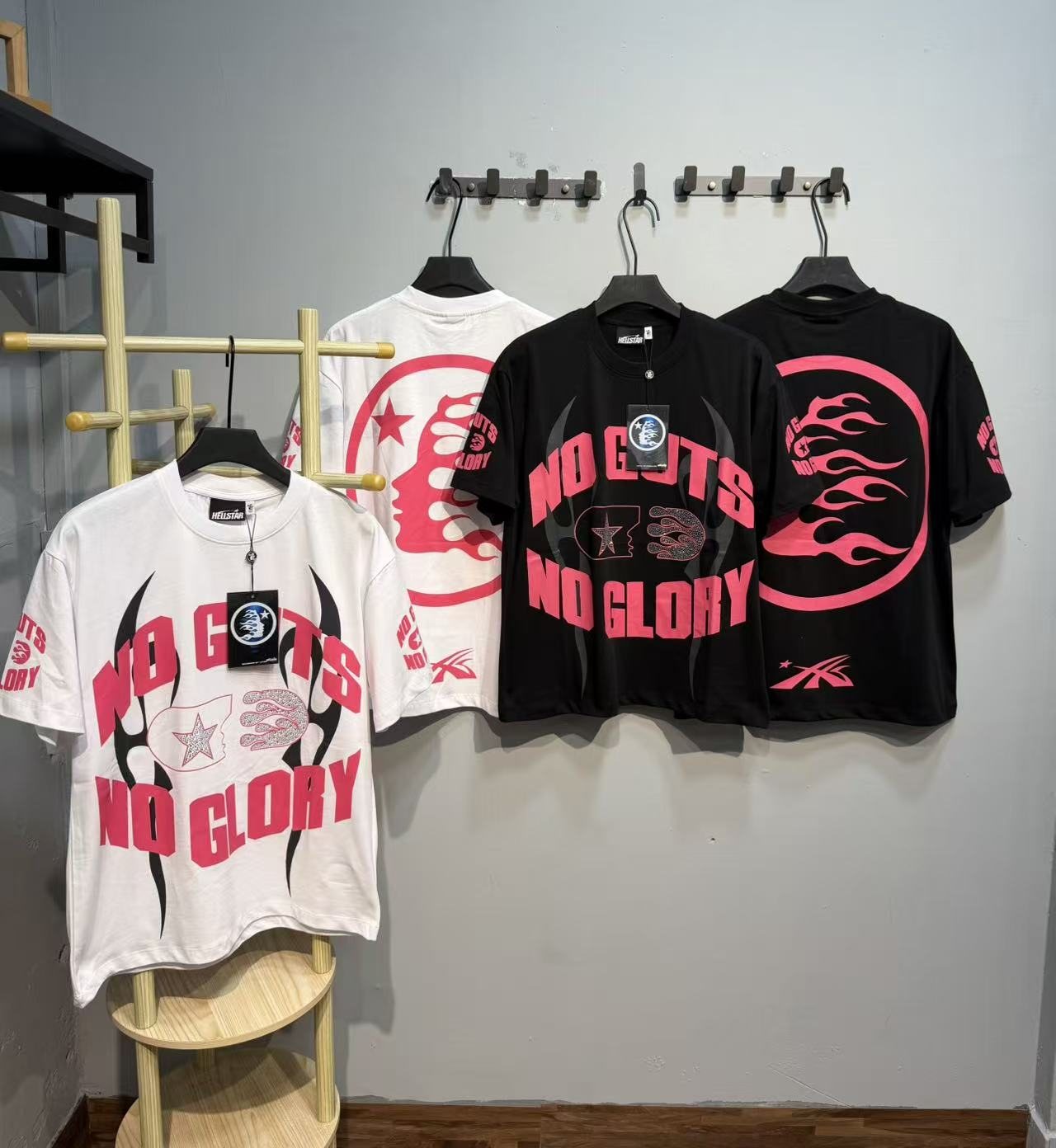 HS No Guts No Glory Rhinestone-Style Graphic T-Shirt ¡ª context