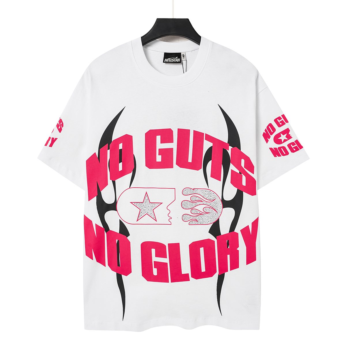 HS No Guts No Glory Rhinestone-Style Graphic T-Shirt ¡ª front