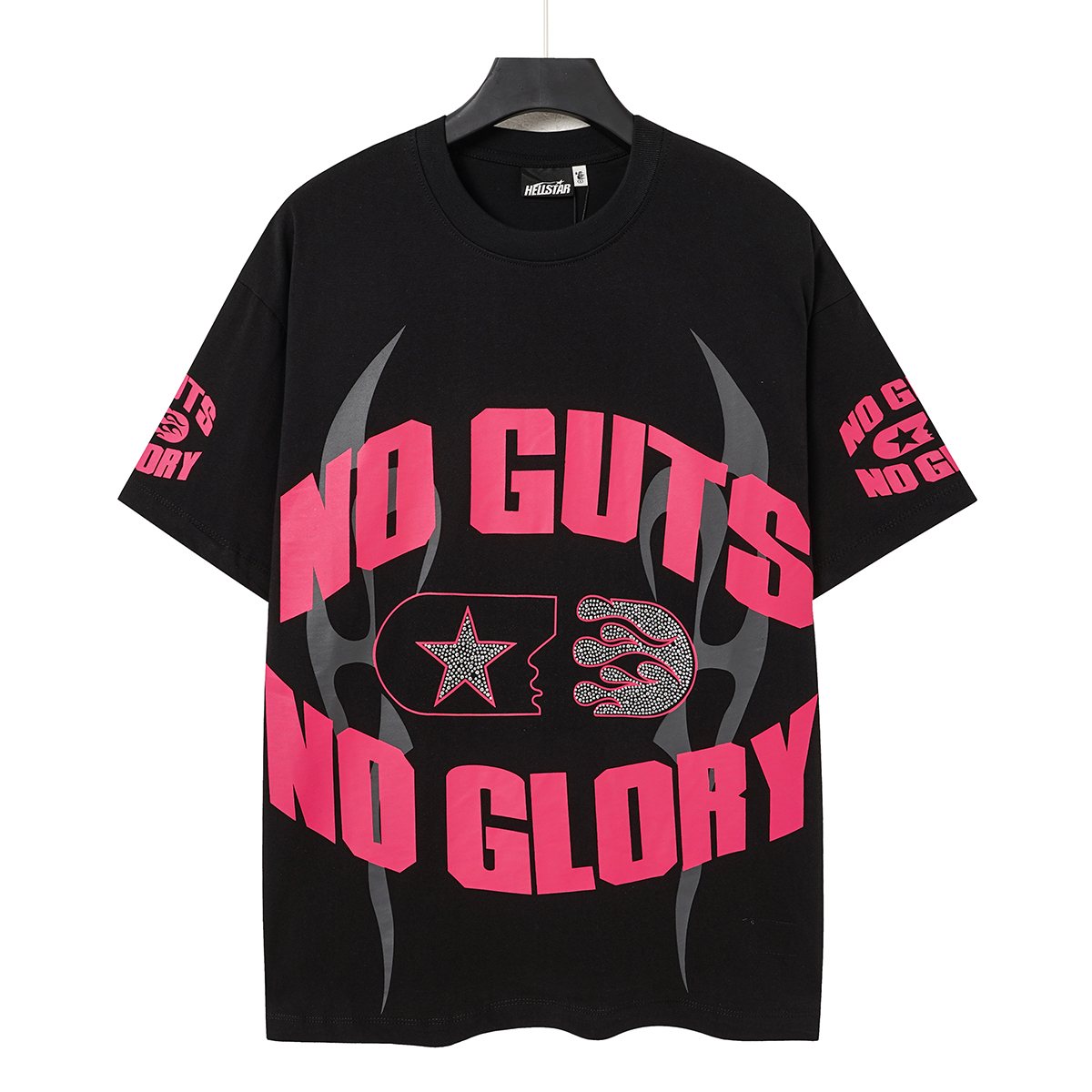 HS No Guts No Glory Rhinestone-Style Graphic T-Shirt ¡ª front