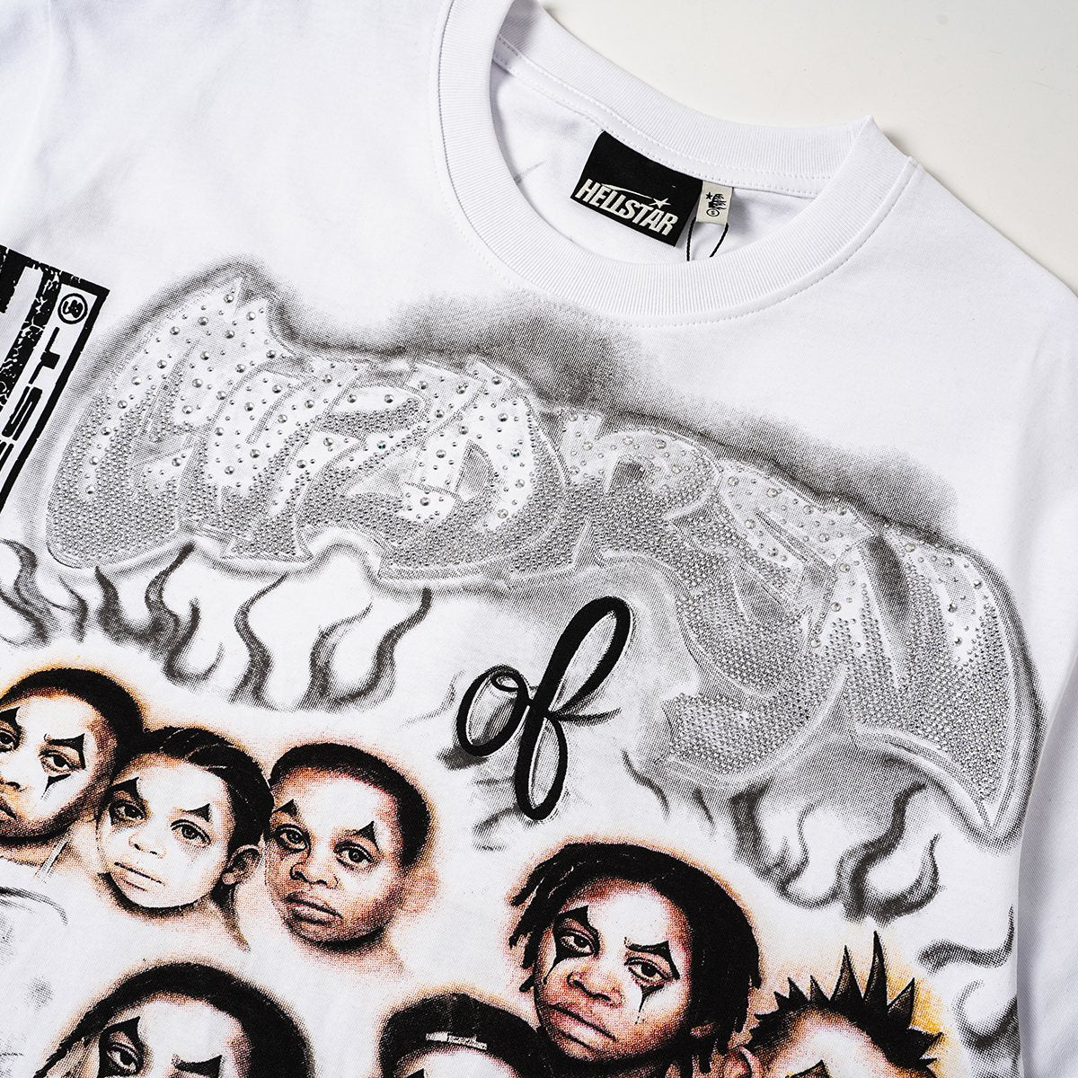 HS Redemption Rhinestone Graphic T-Shirt ¡ª fabric_closeup