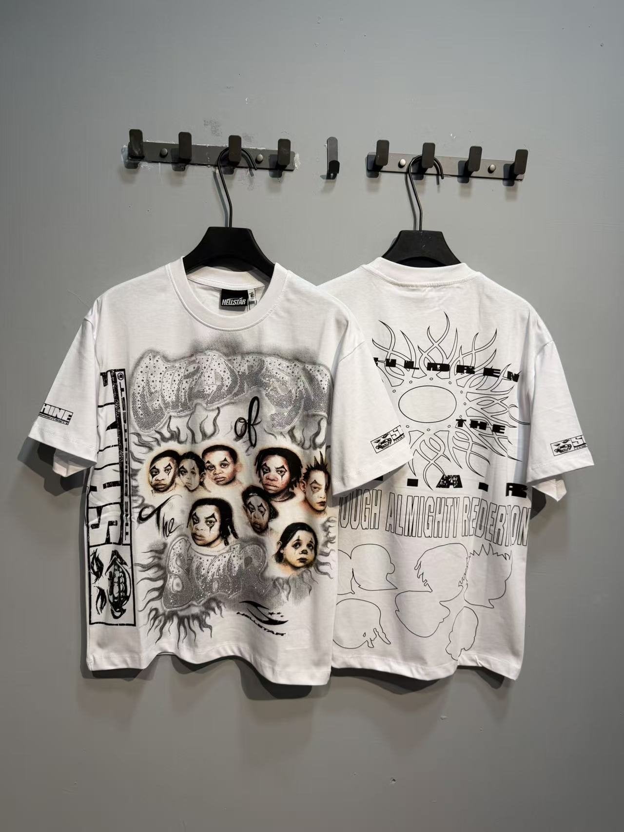 HS Face Collage Eye Graphic T-Shirt ¡ª front