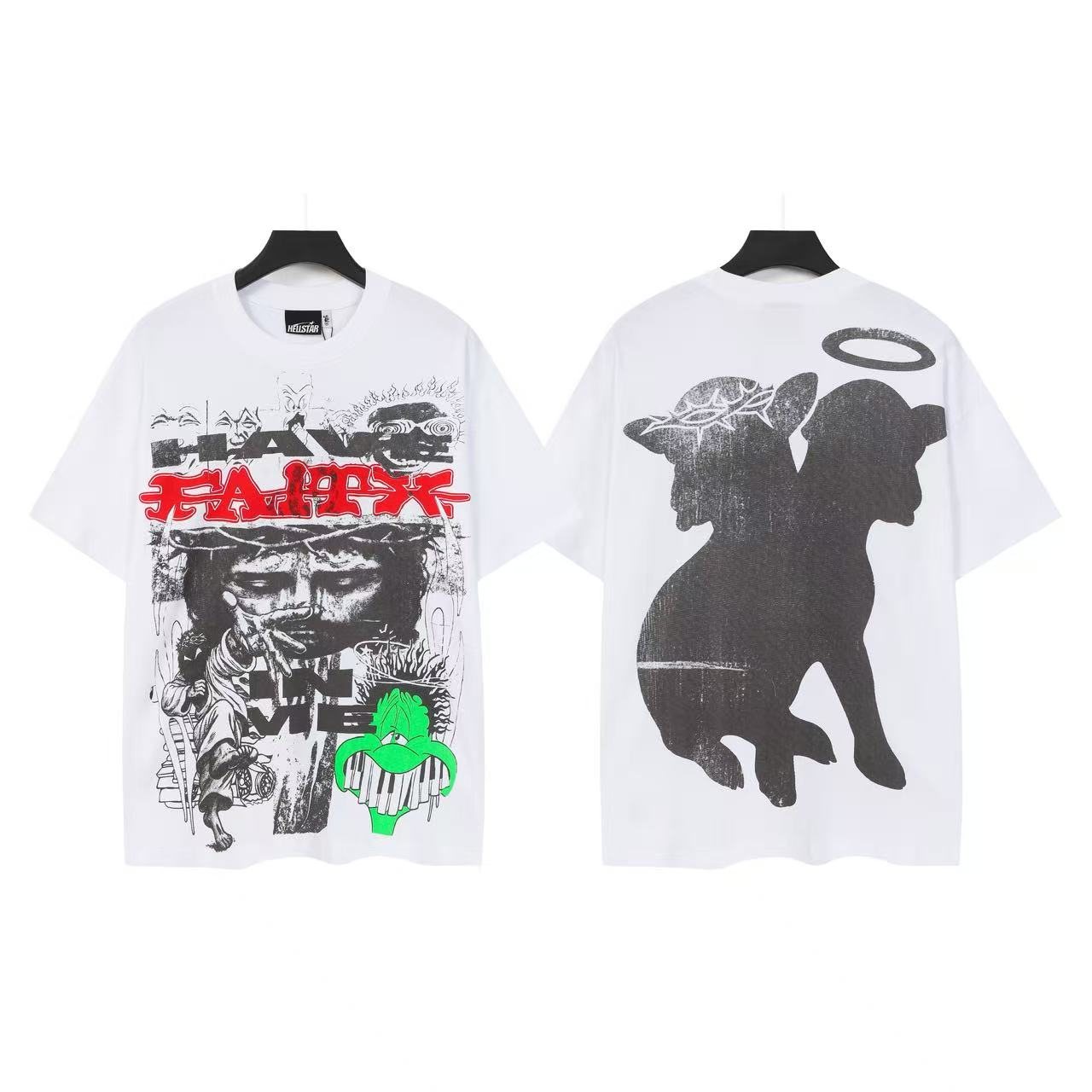 HS Angel Silhouette Graphic T-Shirt ¡ª front