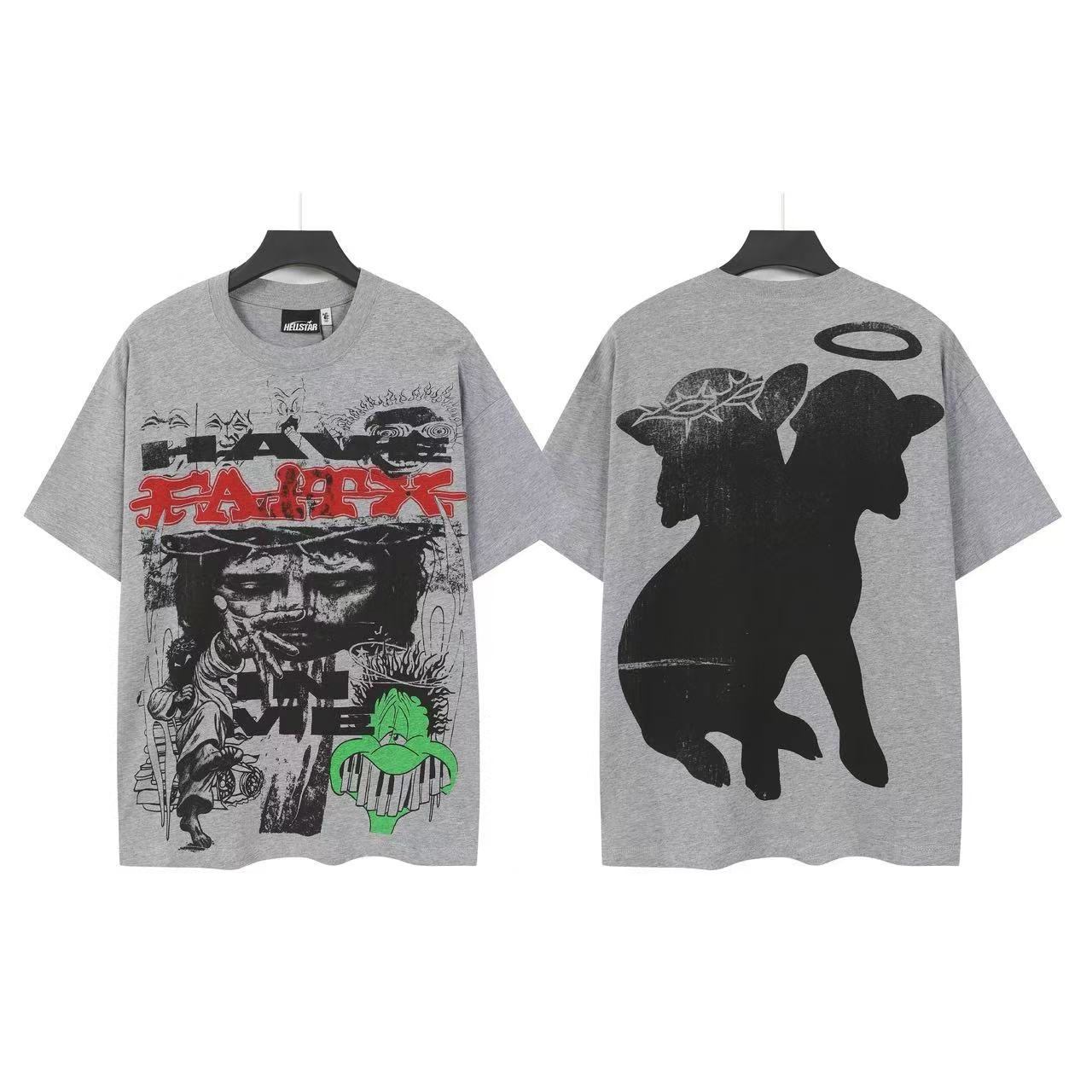 HS Angel Silhouette Graphic T-Shirt ¡ª front