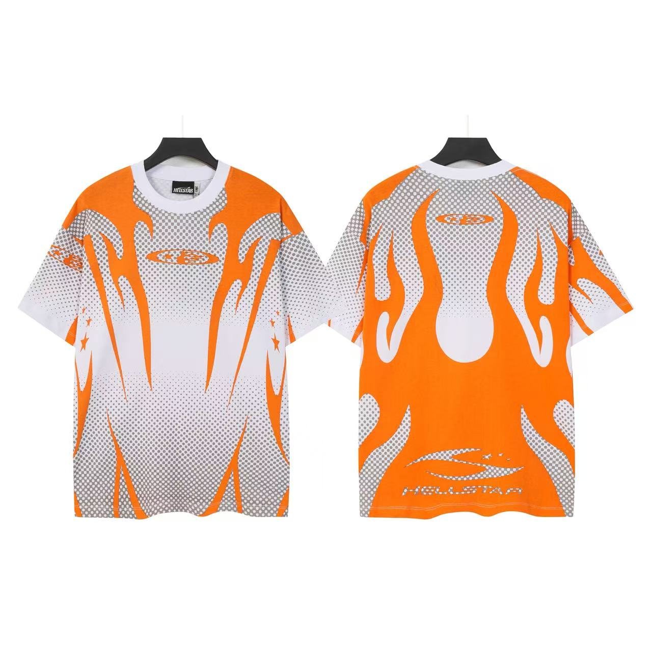 HS Allover Flame Mesh Graphic T-Shirt ¡ª front