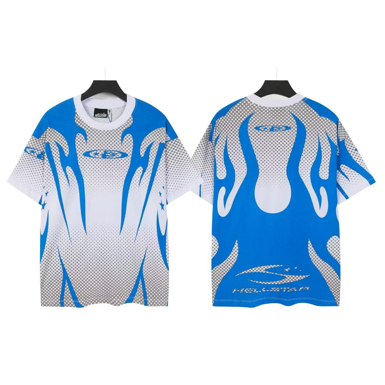 HS Allover Flame Mesh Graphic T-Shirt ¡ª front