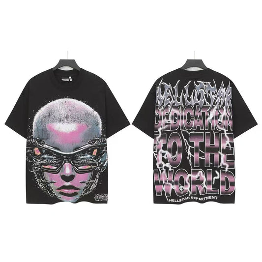 HS Dedication To The World Face Graphic T-Shirt ¡ª front