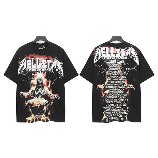 HS Master Of Records Skeleton Graphic T-Shirt ¡ª front