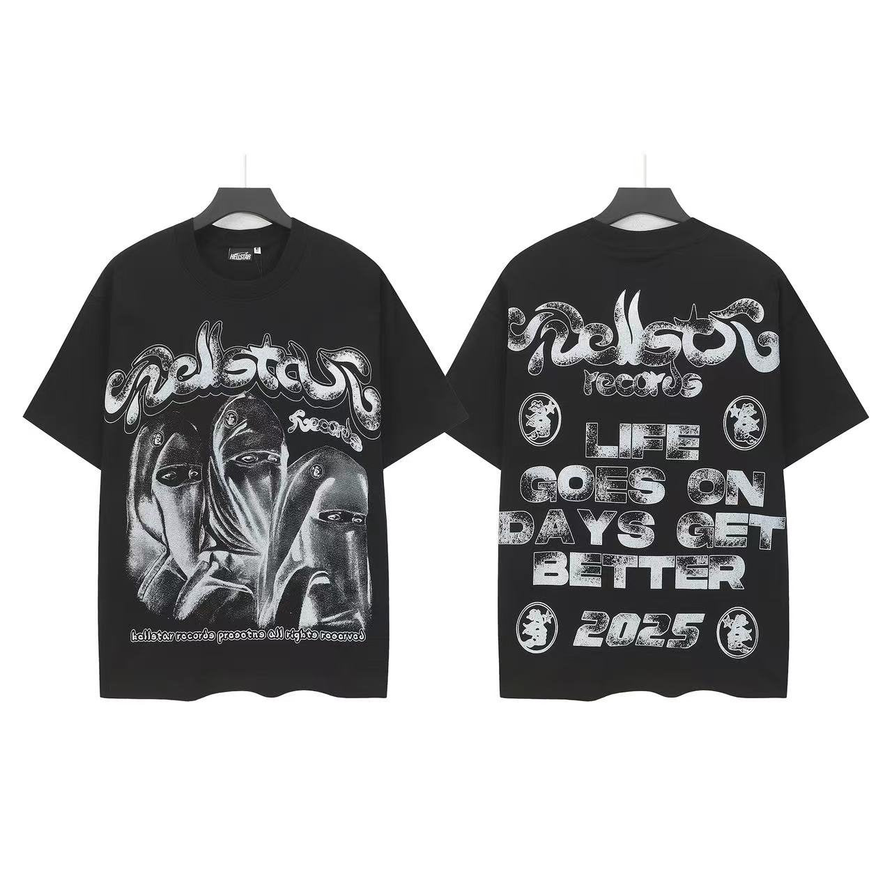 HS Days Get Better Masked-Face Graphic T-Shirt ¡ª front
