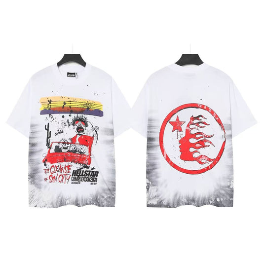 HS Racing Flame Circle Graphic T-Shirt ¡ª front