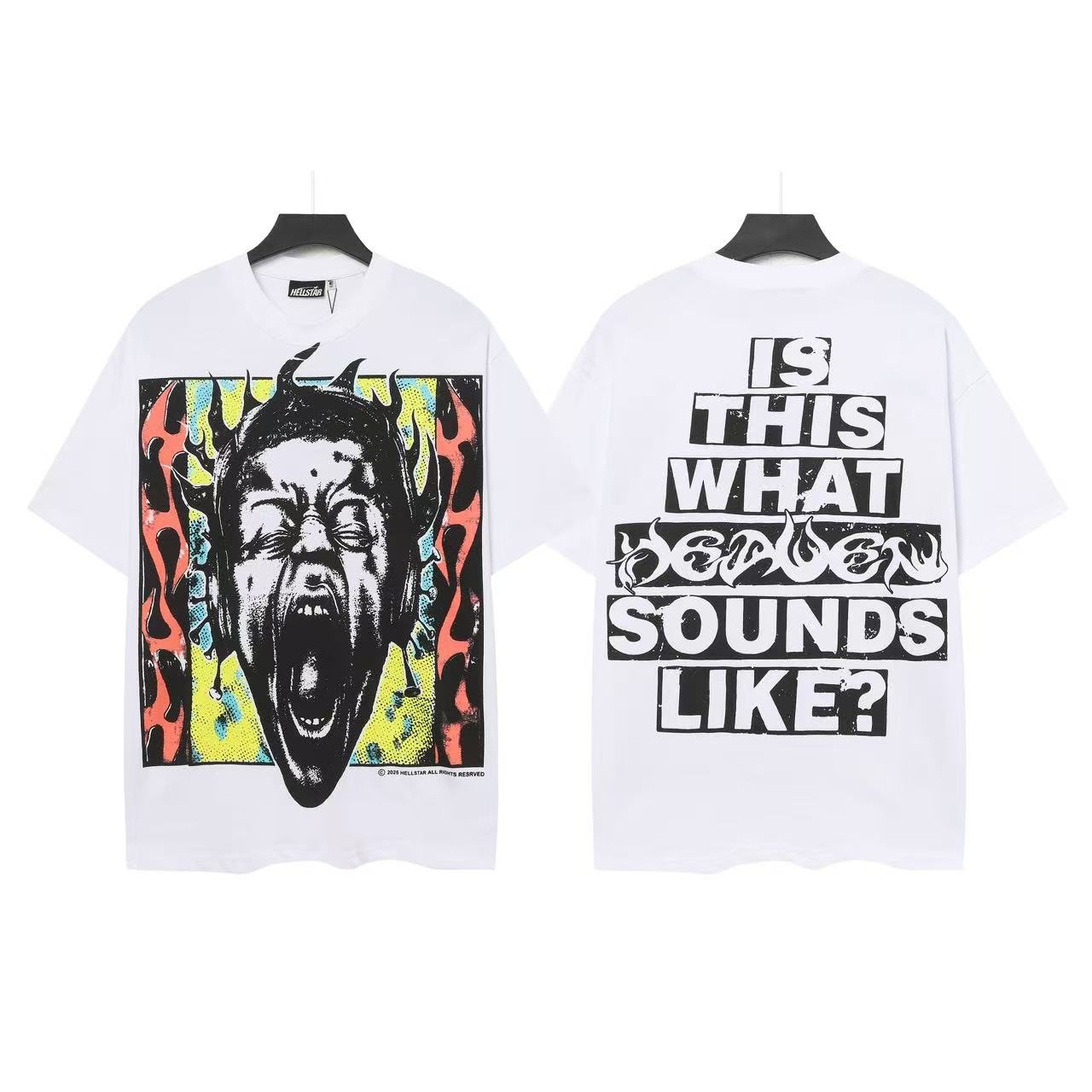 HS Sounds Like Screaming Face Graphic T-Shirt ¡ª front