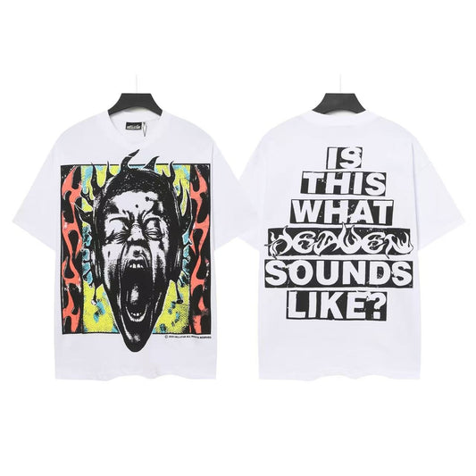 HS Sounds Like Screaming Face Graphic T-Shirt ¡ª front