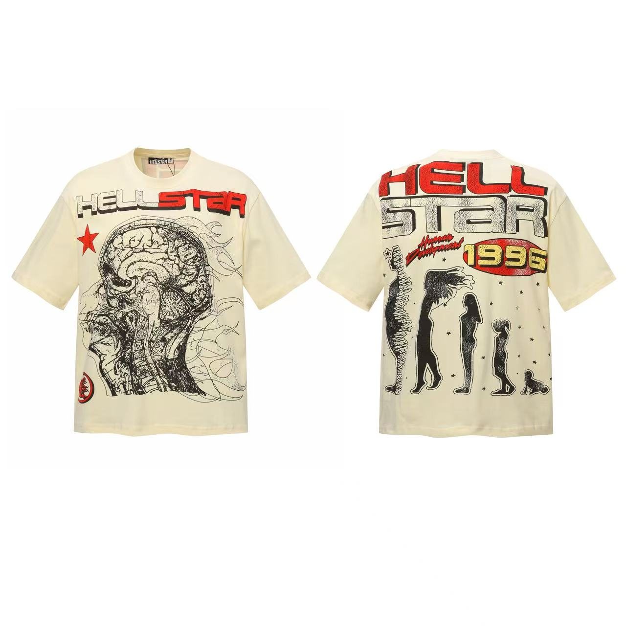 HS 1996 Skeleton Brain Graphic T-Shirt ¡ª front