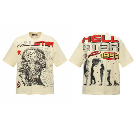 HS 1996 Skeleton Brain Graphic T-Shirt ¡ª front