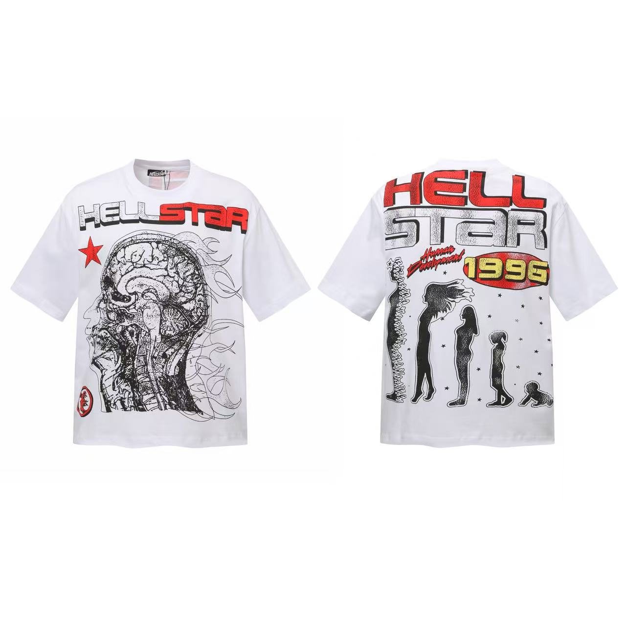 HS 1996 Skeleton Brain Graphic T-Shirt ¡ª front