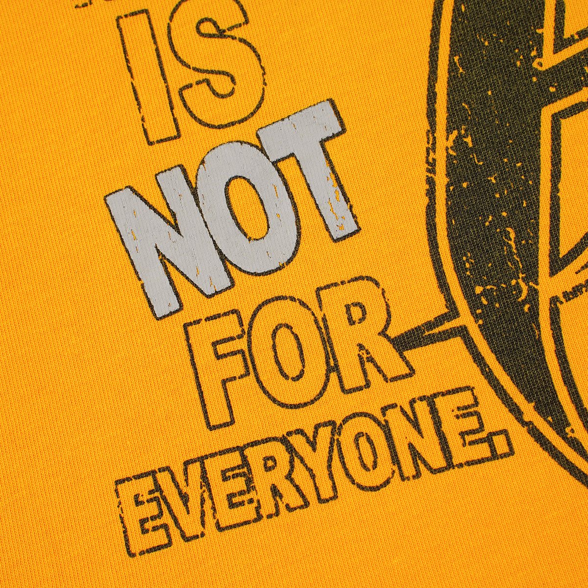 HS No Guts No Glory Yellow Graphic T-Shirt ¡ª detail