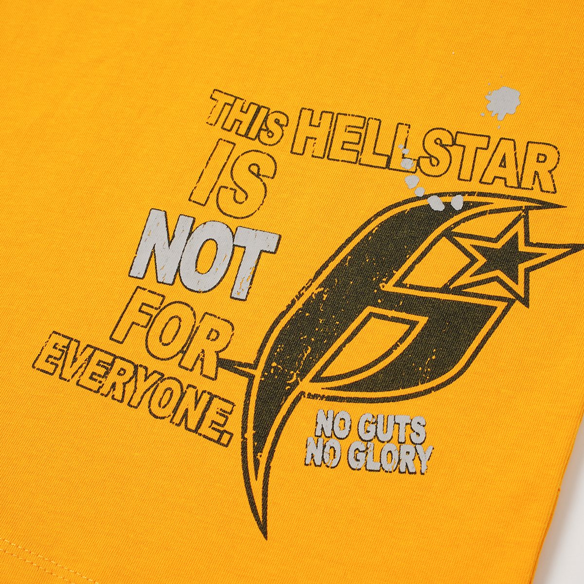 HS No Guts No Glory Yellow Graphic T-Shirt ¡ª detail