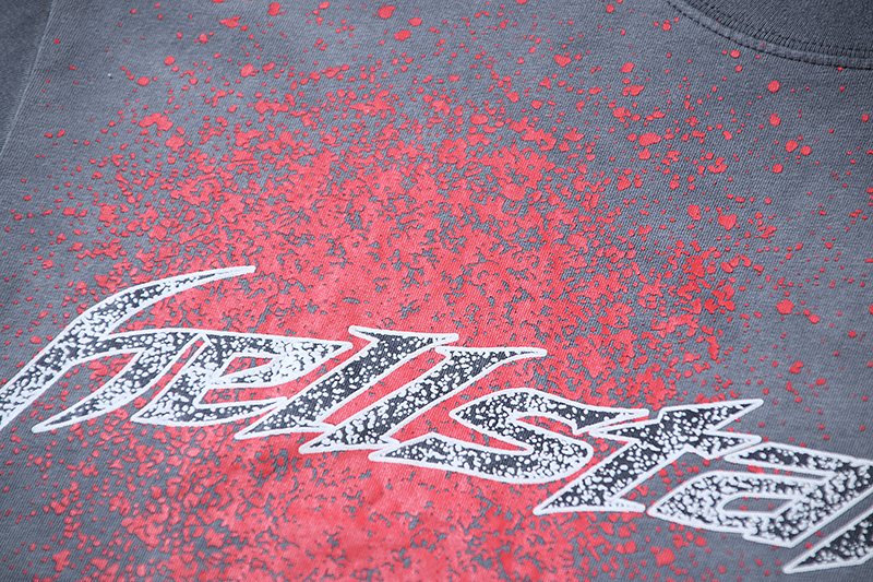 HS Red Splatter Graphic Short-Sleeve T-Shirt ¡ª detail