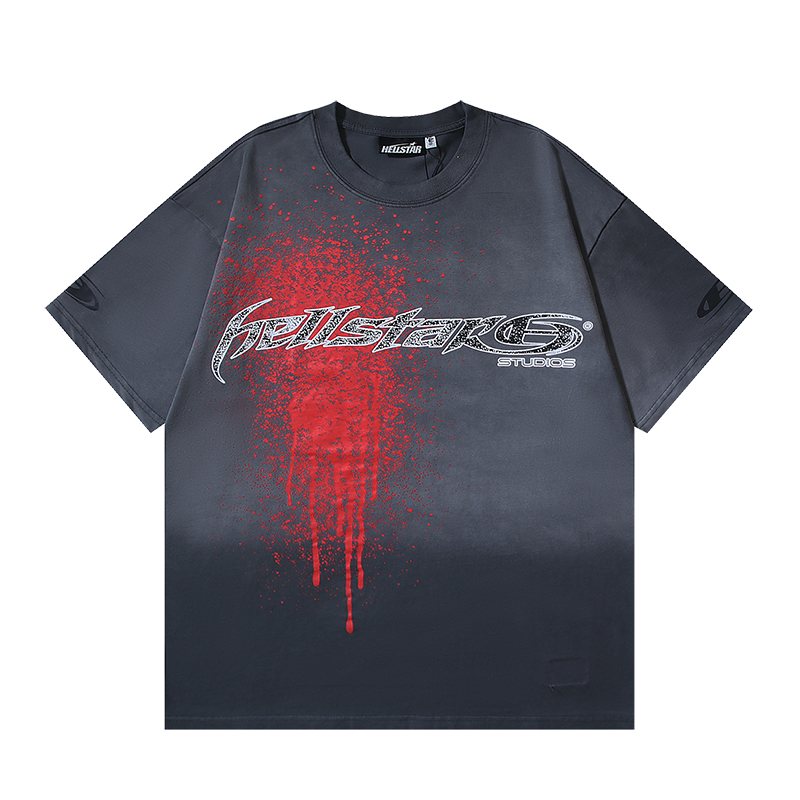 HS Red Splatter Graphic Short-Sleeve T-Shirt ¡ª front