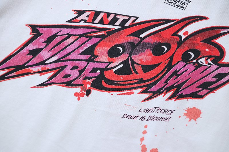 HS Anti 666 Graphic Short-Sleeve T-Shirt ¡ª detail