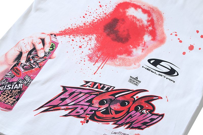 HS Anti 666 Graphic Short-Sleeve T-Shirt ¡ª detail