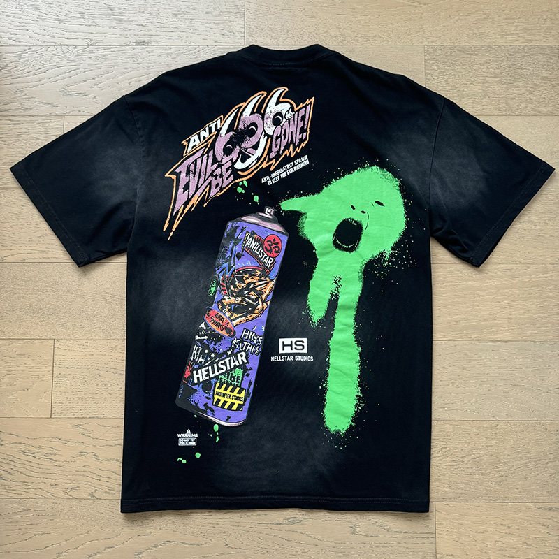 HS 666 Spray Can Graphic Short-Sleeve T-Shirt ¡ª back
