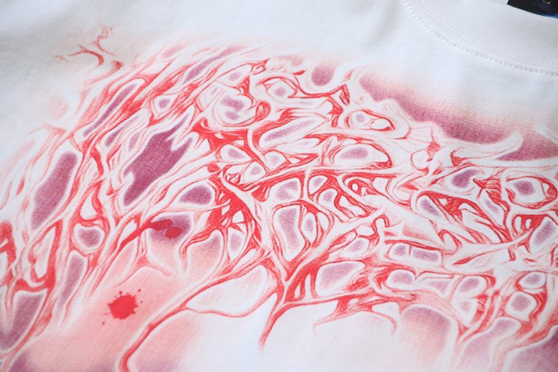 HS Red and Black Graphic Short-Sleeve T-Shirt ¡ª detail