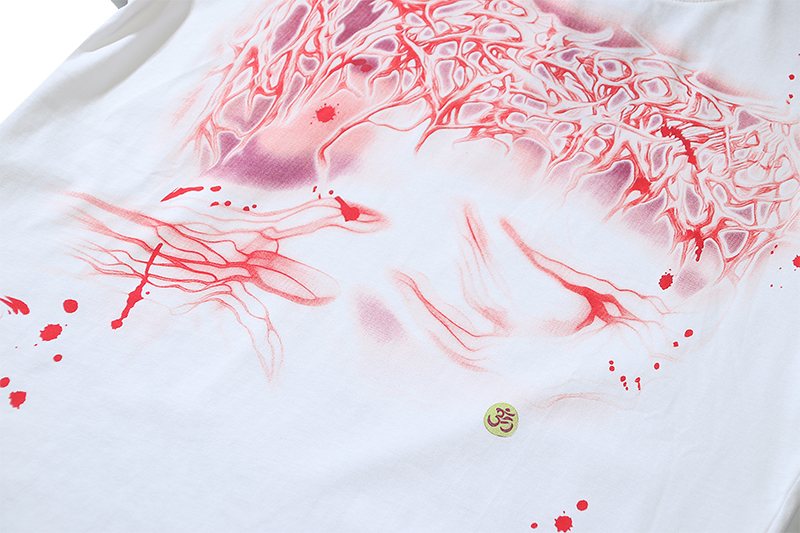 HS Red and Black Graphic Short-Sleeve T-Shirt ¡ª detail