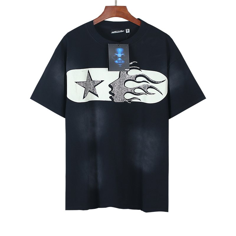 HS Star Flame Rhinestone Graphic T-Shirt ¡ª hero
