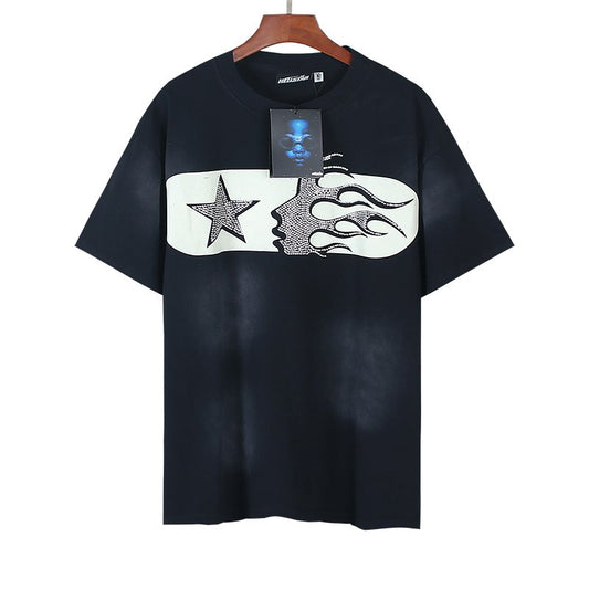 HS Star Flame Rhinestone Graphic T-Shirt ¡ª hero