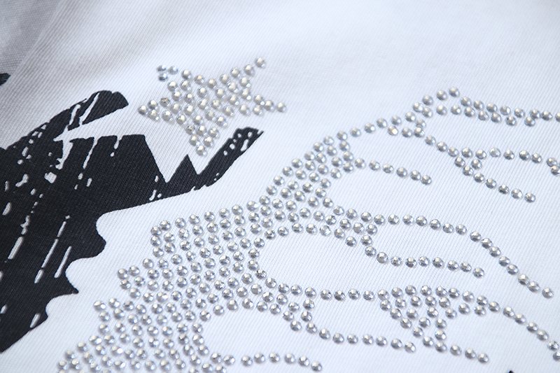 HS Studios Rhinestone Graphic T-Shirt ¡ª detail