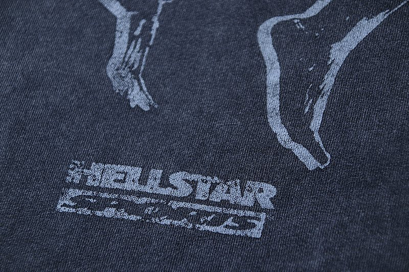 HS Washed Dark Navy Graphic T-Shirt ¡ª detail