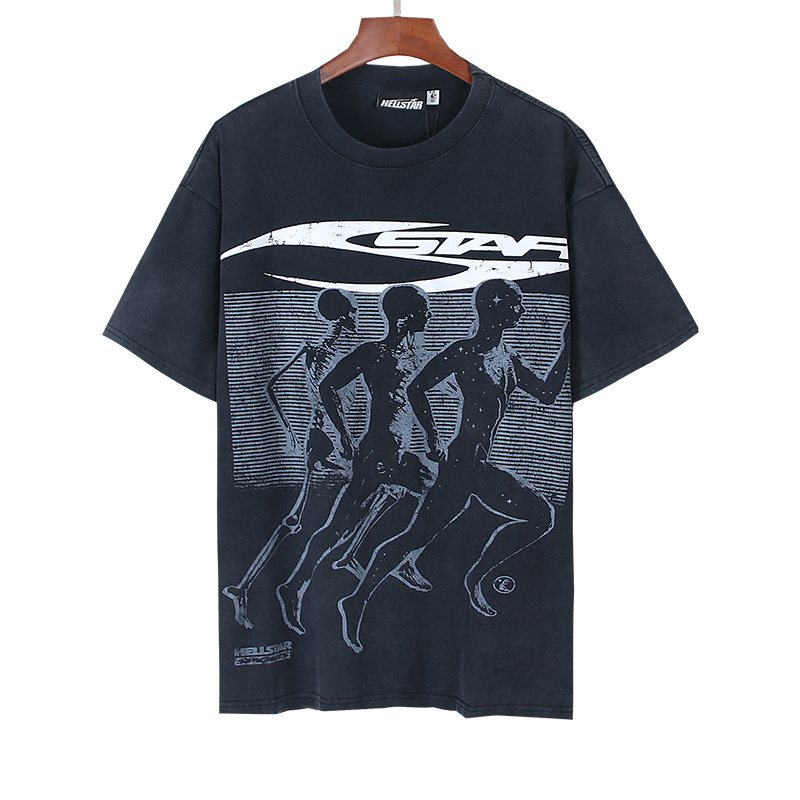 HS Washed Dark Navy Graphic T-Shirt ¡ª front