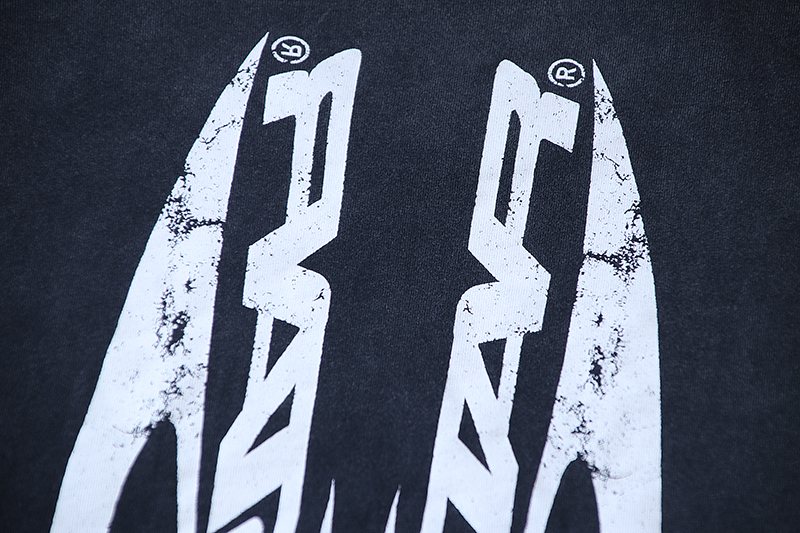 HS Washed Dark Navy Graphic T-Shirt ¡ª detail