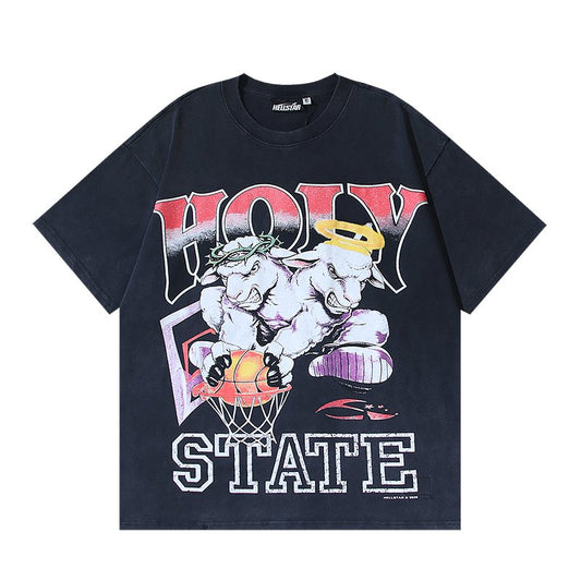 HS Holy State Basketball Lamb Short-Sleeve T-Shirt ¡ª hero