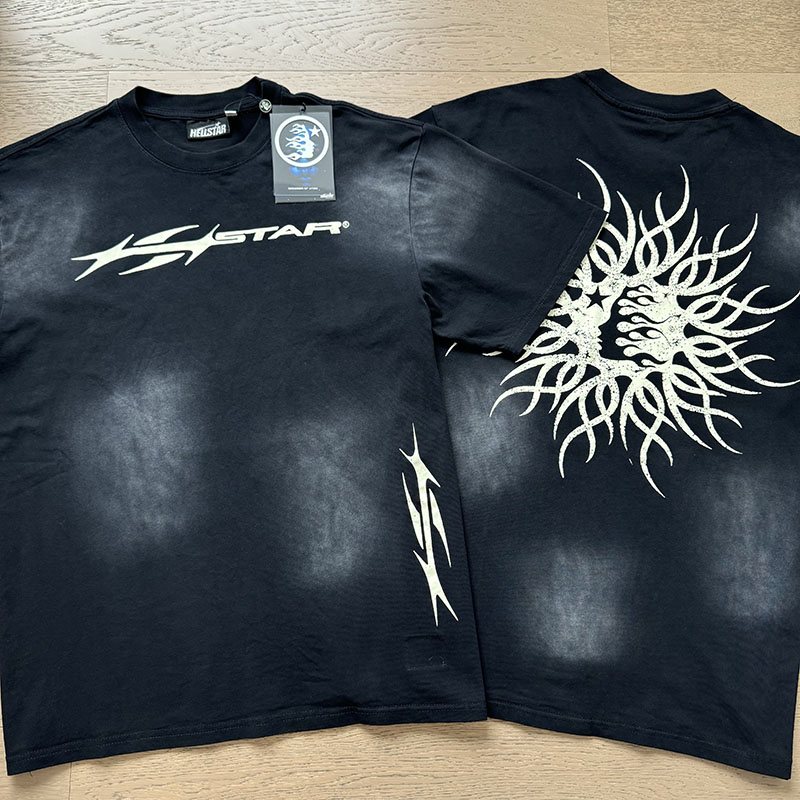 HS Washed Black Star Graphic T-Shirt ¡ª comparison