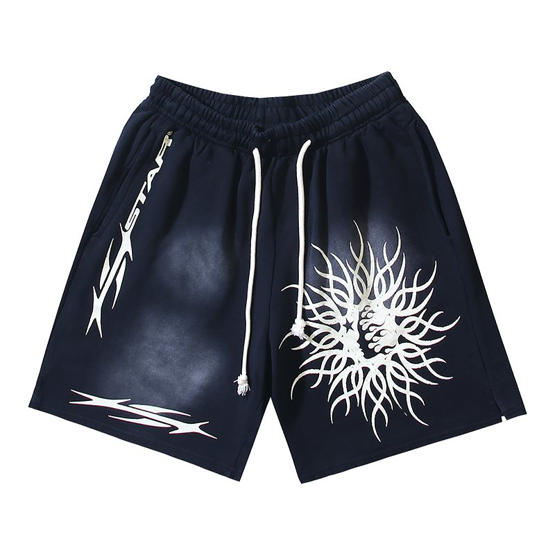 HS Washed Black Graphic Shorts ¡ª hero