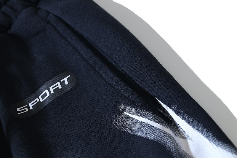 HS Washed Black Lightning Graphic Shorts ¡ª detail