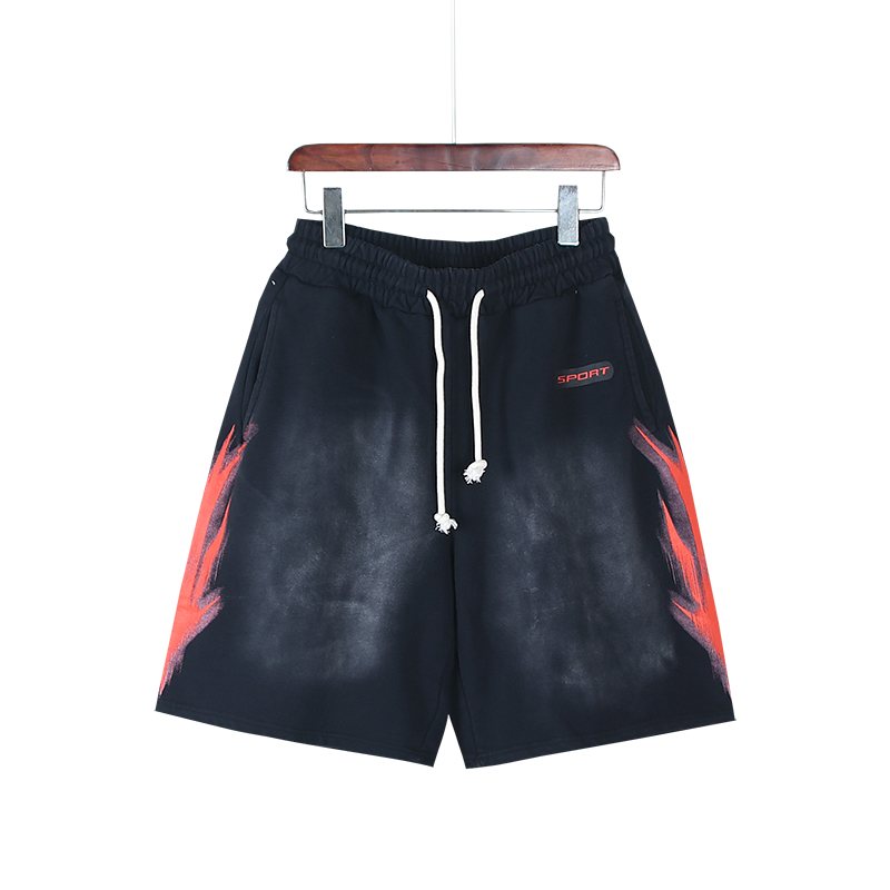 HS Washed Black Lightning Graphic Shorts ¡ª hero