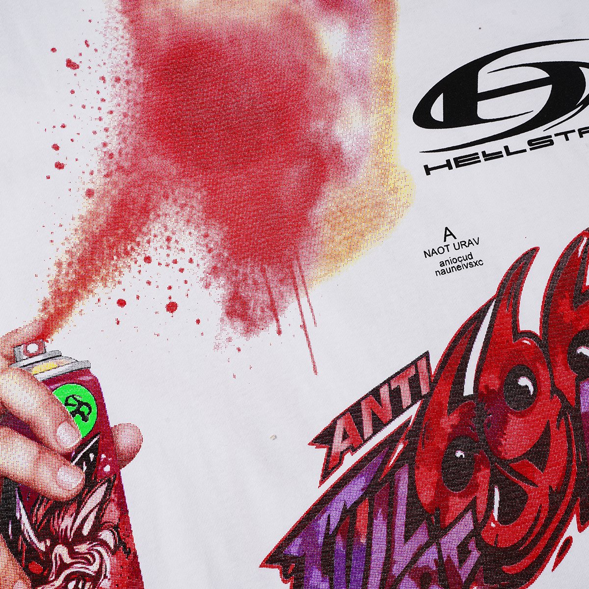 HS Spray Can Graphic Short-Sleeve T-Shirt ¡ª detail